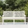 Gartenbank aus massivem weißem Kiefernholz 159,5 x 48 x 91,5 cm von vidaXL, Gartenbänke - Ref: Foro24-824068, Preis: 159,47 €...