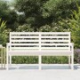 Gartenbank aus massivem weißem Kiefernholz 159,5 x 48 x 91,5 cm von vidaXL, Gartenbänke - Ref: Foro24-824068, Preis: 162,14 €...