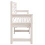 Gartenbank aus massivem weißem Kiefernholz 159,5 x 48 x 91,5 cm von vidaXL, Gartenbänke - Ref: Foro24-824068, Preis: 162,14 €...