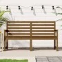 Banco de jardín madera maciza pino marrón miel 159,5x48x91,5 cm de vidaXL, Bancos de jardín - Ref: Foro24-824070, Precio: 106...