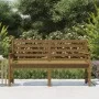 Banco de jardín madera maciza pino marrón miel 159,5x48x91,5 cm de vidaXL, Bancos de jardín - Ref: Foro24-824070, Precio: 106...