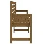 Banco de jardín madera maciza pino marrón miel 159,5x48x91,5 cm de vidaXL, Bancos de jardín - Ref: Foro24-824070, Precio: 106...
