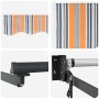 Toldo Retráctil Multicolor 300 x 250 cm tela