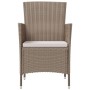 Garden chairs with cushions 4 units beige synthetic rattan by vidaXL, Garden chairs - Ref: Foro24-316692, Price: 284,08 €, Di...