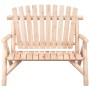 2-Sitzer-Gartenbank aus massivem Tannenholz 119x85x98 cm von vidaXL, Modulare Sofas für den Außenbereich - Ref: Foro24-363347...