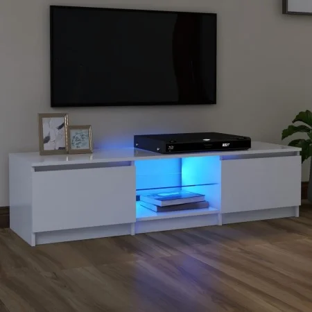 TV-Schrank mit LED-Leuchten weiß 140x40x35,5 cm von vidaXL, TV-Möbel - Ref: Foro24-804292, Preis: 93,74 €, Rabatt: %