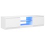 Mueble para TV con luces LED blanco 140x40x35,5 cm de vidaXL, Muebles TV - Ref: Foro24-804292, Precio: 99,64 €, Descuento: %