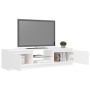 TV-Schrank mit LED-Leuchten weiß 140x40x35,5 cm von vidaXL, TV-Möbel - Ref: Foro24-804292, Preis: 96,12 €, Rabatt: %