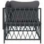 Garden corner sofa with anthracite gray woven fabric cushions by vidaXL, Modular outdoor sofas - Ref: Foro24-364142, Price: 9...