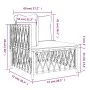 Garden corner sofa with anthracite gray woven fabric cushions by vidaXL, Modular outdoor sofas - Ref: Foro24-364142, Price: 9...