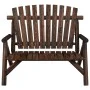 Solid spruce wood 2-seater garden bench 119x85x98 cm by vidaXL, Modular outdoor sofas - Ref: Foro24-363348, Price: 146,63 €, ...
