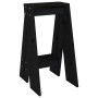 Hocker 2 Einheiten aus massivem schwarzem Kiefernholz 40x40x75 cm von vidaXL, Klapphocker und Stühle - Ref: Foro24-823673, Pr...