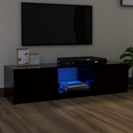 TV-Ständer mit schwarzen LED-Leuchten 140x40x35,5 cm von vidaXL, TV-Möbel - Ref: Foro24-804293, Preis: 107,93 €, Rabatt: %