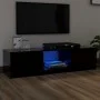 Mueble para TV con luces LED negro 140x40x35,5 cm de vidaXL, Muebles TV - Ref: Foro24-804293, Precio: 105,95 €, Descuento: %
