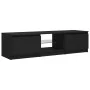 Mueble para TV con luces LED negro 140x40x35,5 cm de vidaXL, Muebles TV - Ref: Foro24-804293, Precio: 105,95 €, Descuento: %