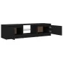 Mueble para TV con luces LED negro 140x40x35,5 cm de vidaXL, Muebles TV - Ref: Foro24-804293, Precio: 105,95 €, Descuento: %