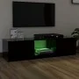 Mueble para TV con luces LED negro 140x40x35,5 cm de vidaXL, Muebles TV - Ref: Foro24-804293, Precio: 105,95 €, Descuento: %