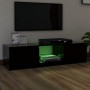 TV-Ständer mit schwarzen LED-Leuchten 140x40x35,5 cm von vidaXL, TV-Möbel - Ref: Foro24-804293, Preis: 107,93 €, Rabatt: %