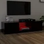 Mueble para TV con luces LED negro 140x40x35,5 cm de vidaXL, Muebles TV - Ref: Foro24-804293, Precio: 105,95 €, Descuento: %