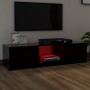 TV-Ständer mit schwarzen LED-Leuchten 140x40x35,5 cm von vidaXL, TV-Möbel - Ref: Foro24-804293, Preis: 107,93 €, Rabatt: %
