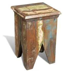 Solid recycled wood stool by vidaXL, Folding stools and chairs - Ref: Foro24-240951, Price: 101,42 €, Discount: %