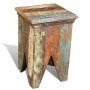 Solid recycled wood stool by vidaXL, Folding stools and chairs - Ref: Foro24-240951, Price: 101,42 €, Discount: %