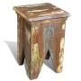 Solid recycled wood stool by vidaXL, Folding stools and chairs - Ref: Foro24-240951, Price: 103,46 €, Discount: %