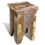 Solid recycled wood stool by vidaXL, Folding stools and chairs - Ref: Foro24-240951, Price: 101,42 €, Discount: %