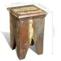 Solid recycled wood stool by vidaXL, Folding stools and chairs - Ref: Foro24-240951, Price: 101,42 €, Discount: %