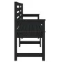 Gartenbank aus massivem Kiefernholz schwarz 159,5x48x91,5 cm von vidaXL, Gartenbänke - Ref: Foro24-824071, Preis: 100,61 €, R...