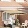 Toldo Retráctil Manual Multicolor 300 x 250 cm Tela, Metal