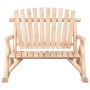 2-seater fir wood rocking garden bench 123x96x102 cm by vidaXL, Modular outdoor sofas - Ref: Foro24-363349, Price: 180,80 €, ...