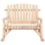 2-Sitzer-Schaukelgartenbank aus Tannenholz, 123 x 96 x 102 cm von vidaXL, Modulare Sofas für den Außenbereich - Ref: Foro24-3...