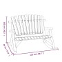 2-seater fir wood rocking garden bench 123x96x102 cm by vidaXL, Modular outdoor sofas - Ref: Foro24-363349, Price: 180,80 €, ...