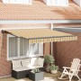 Toldo Retráctil Manual Rayas Multicolor 300x250 cm tela