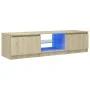 TV-Schrank mit LED-Leuchten Sonoma-Eiche 140x40x35,5 cm von vidaXL, TV-Möbel - Ref: Foro24-804295, Preis: 111,20 €, Rabatt: %