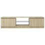 TV-Schrank mit LED-Leuchten Sonoma-Eiche 140x40x35,5 cm von vidaXL, TV-Möbel - Ref: Foro24-804295, Preis: 113,68 €, Rabatt: %