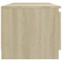 TV-Schrank mit LED-Leuchten Sonoma-Eiche 140x40x35,5 cm von vidaXL, TV-Möbel - Ref: Foro24-804295, Preis: 113,68 €, Rabatt: %