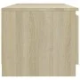 TV-Schrank mit LED-Leuchten Sonoma-Eiche 140x40x35,5 cm von vidaXL, TV-Möbel - Ref: Foro24-804295, Preis: 111,20 €, Rabatt: %