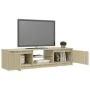 TV-Schrank mit LED-Leuchten Sonoma-Eiche 140x40x35,5 cm von vidaXL, TV-Möbel - Ref: Foro24-804295, Preis: 111,20 €, Rabatt: %