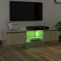 TV-Schrank mit LED-Leuchten Sonoma-Eiche 140x40x35,5 cm von vidaXL, TV-Möbel - Ref: Foro24-804295, Preis: 111,20 €, Rabatt: %