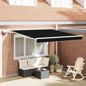Toldo Retráctil with Manual 300 x 250 cm Negro Toldo Retráctil with Manual 300 x 250 cm Negro