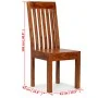 Moderne Esszimmerstühle, 2 Stück, Massivholz, Honig-Finish von vidaXL, Essstühle - Ref: Foro24-245645, Preis: 191,13 €, Rabat...