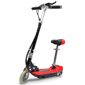 Patinete eléctrico con asiento rojo 120 W