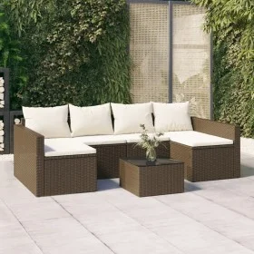 2-piece garden furniture set and brown synthetic rattan cushions by vidaXL, Garden sets - Ref: Foro24-362342, Price: 337,02 €...