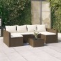 2-teiliges Gartenmöbel-Set und braune synthetische Rattankissen von vidaXL, Gartensets - Ref: Foro24-362342, Preis: 356,83 €,...