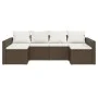 2-teiliges Gartenmöbel-Set und braune synthetische Rattankissen von vidaXL, Gartensets - Ref: Foro24-362342, Preis: 354,35 €,...