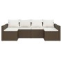 2-teiliges Gartenmöbel-Set und braune synthetische Rattankissen von vidaXL, Gartensets - Ref: Foro24-362342, Preis: 356,83 €,...
