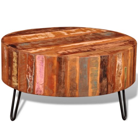Mesa de centro redonda madera maciza reciclada de vidaXL, Mesas de centro - Ref: Foro24-241626, Precio: 226,57 €, Descuento: %