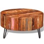 Mesa de centro redonda madera maciza reciclada de vidaXL, Mesas de centro - Ref: Foro24-241626, Precio: 226,57 €, Descuento: %